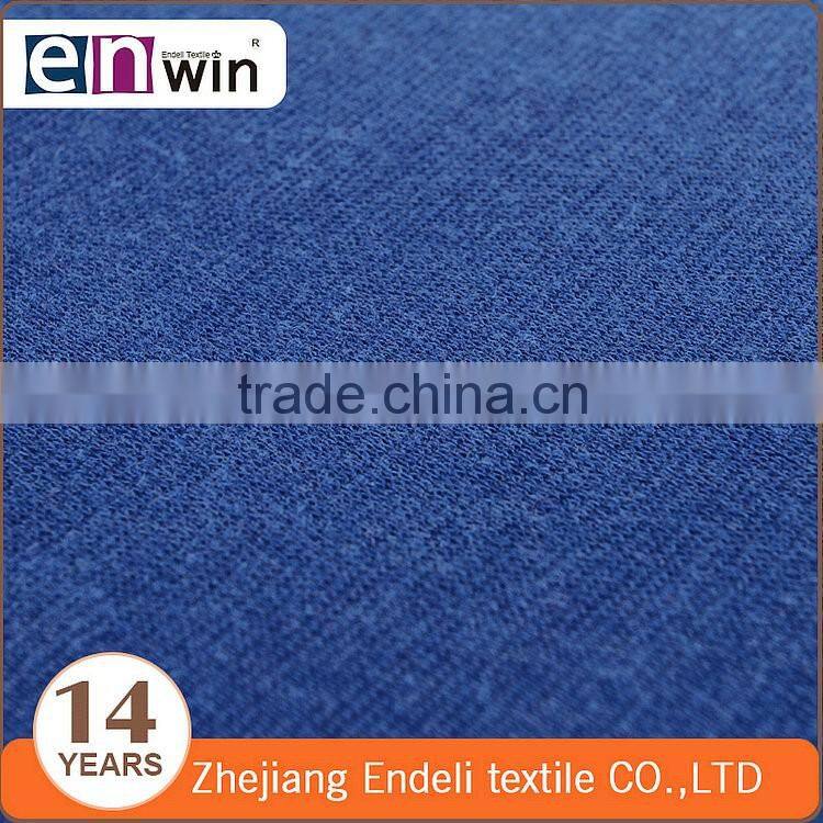 100% polyester azure 1*1 rib knitting fabric from china factory