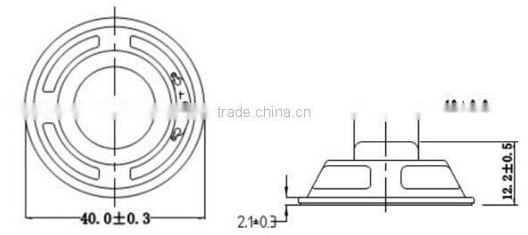 IP67 Waterproof small 40mm speaker 4ohm 3w