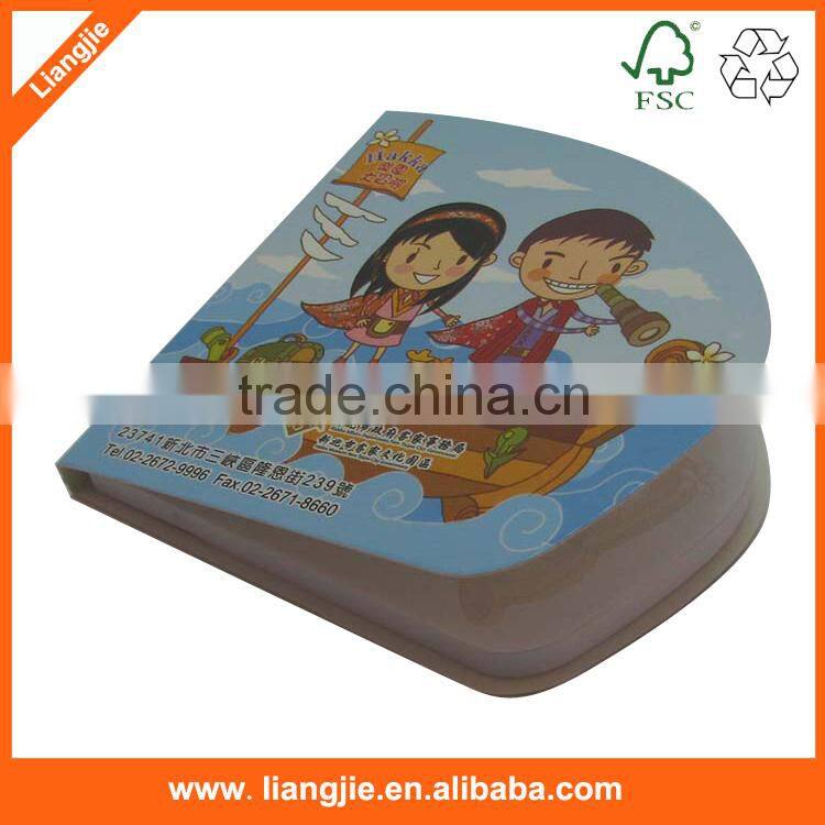 Die-cut paper cube, slant memo cube, printing memo block