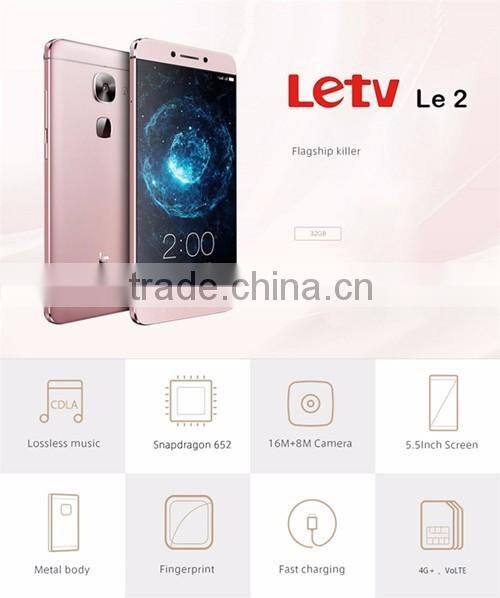 Original Letv Le Two Le 2 X520 5.5" Snapdragon 652 Octa Core FDD LTE Android mobile Phone 3+32GB FHD 1920X1080 16.0MP Fingerprin