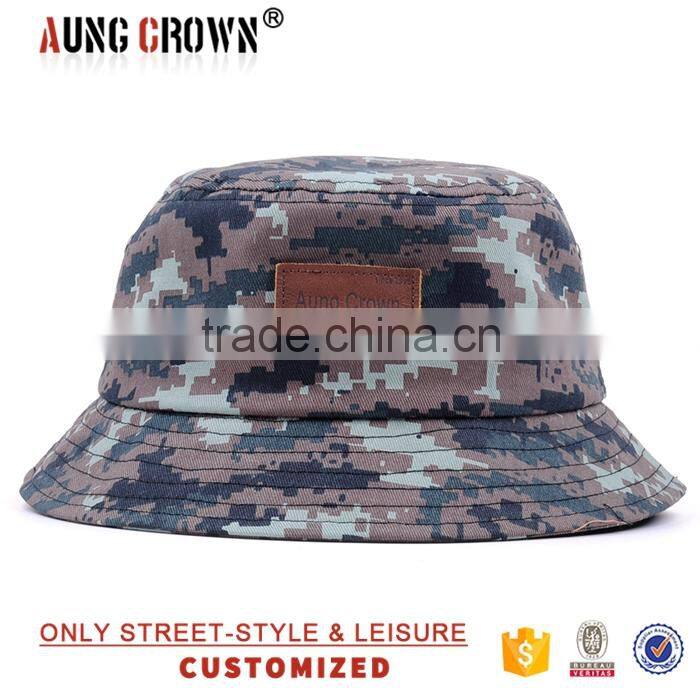 OEM Wholesale Custom Camo Bucket Cap/Hat