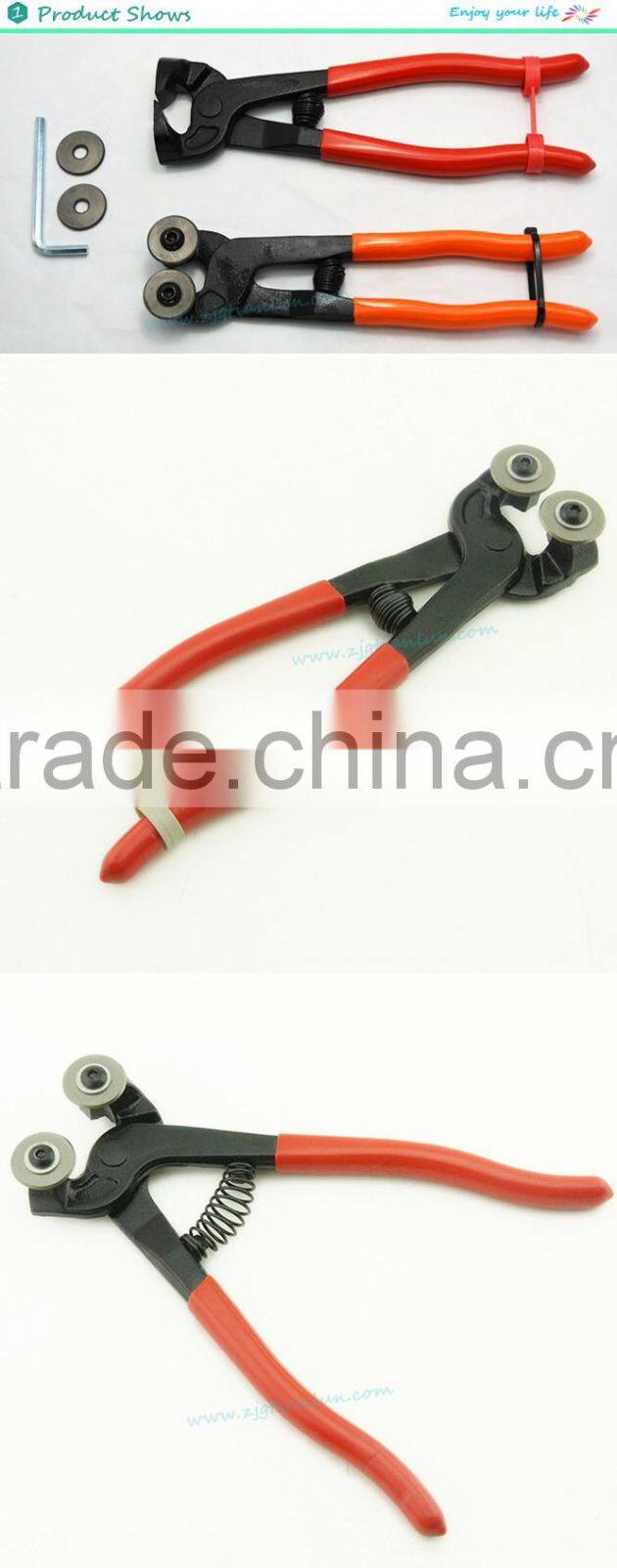 8 Inches Glass Tile Cutting Mosaic Pliers,Wheeled Mosaic Glass Tile Nipper cutter,factory Ceramic tile glass cutter pliers