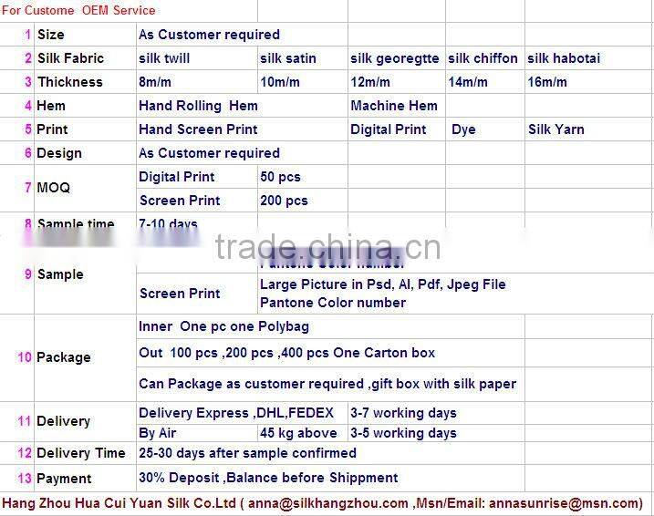 Factory High Quality Hand-rolled Scarves