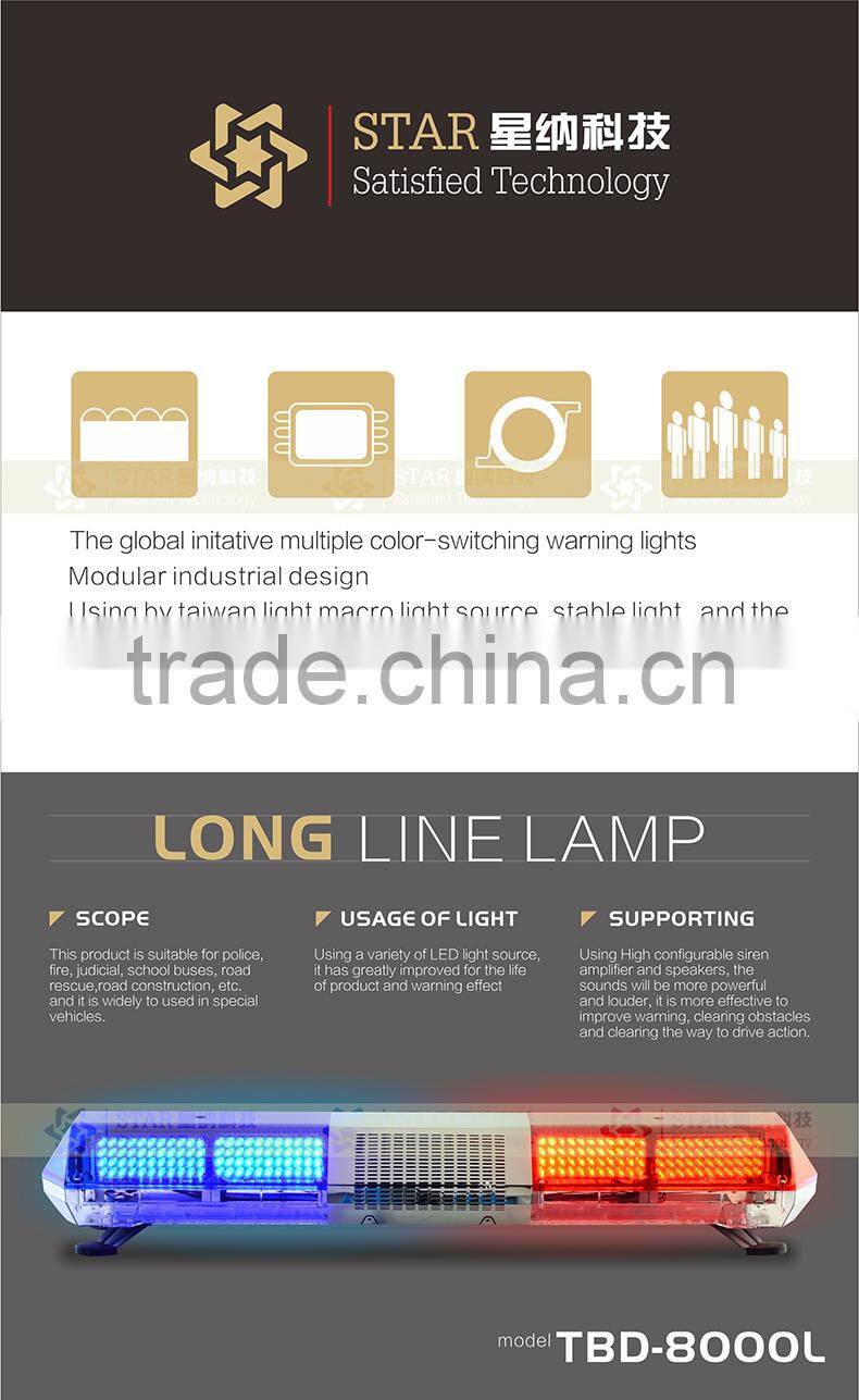 Light Bar Red and Blue LED Warning Lightbar for Police traffic Car