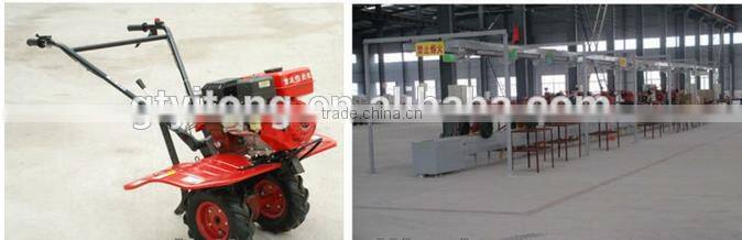 7HP Diesel petro scarifier with ridger hoe plough