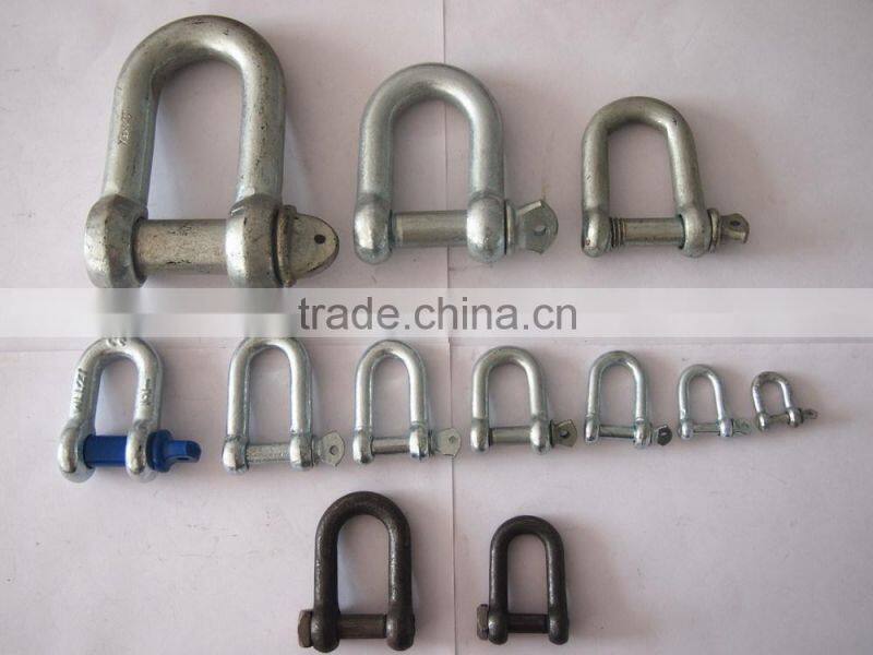 Carbon steel dee shackle, stainless steel d shackle