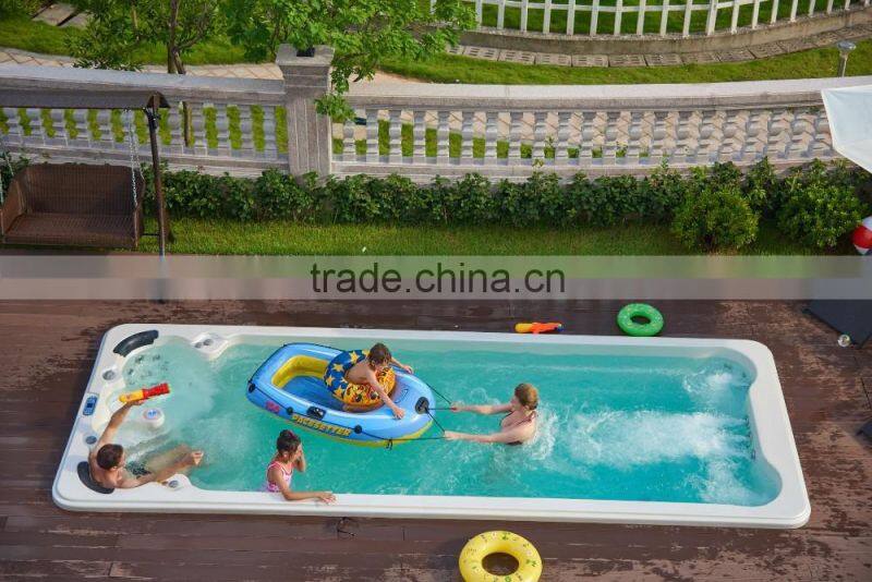 Family Outdoor Exercise Whirlpool Massage Jets Swimming Pool Hot Tub Combo
