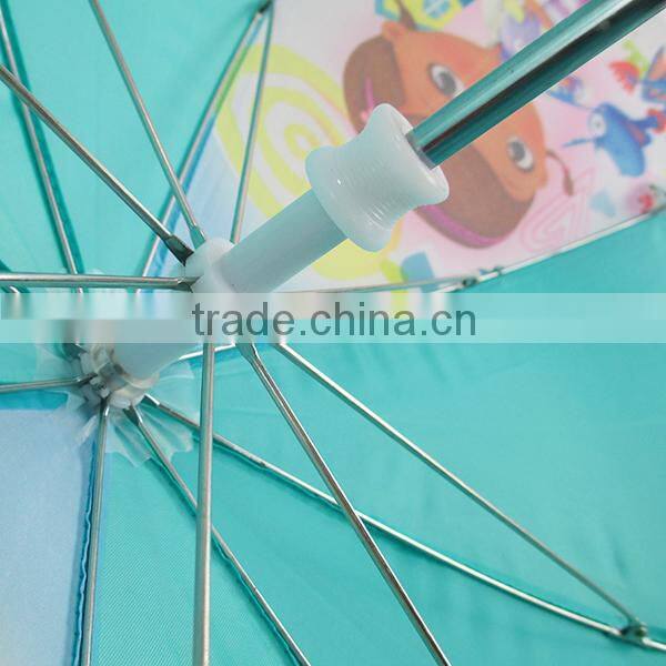 Hot sale high quality custom cartoon blue kids umbrella
