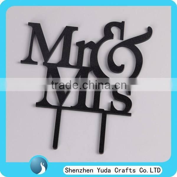 Mr & Mrs Acrylic Wedding Cake Topper