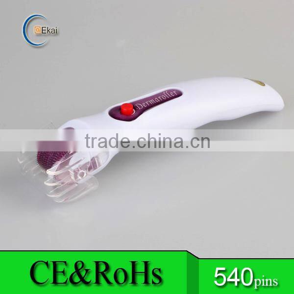 Vibrating microneedle eye derma roller with led therapy