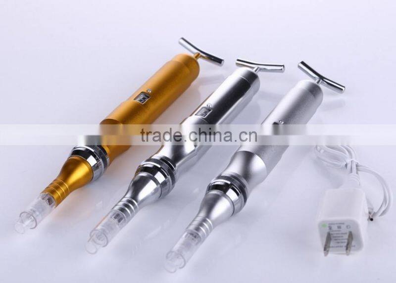 Newest ZGTS derma pen/ Rechargeable derma pen with 12 needles and nano needles