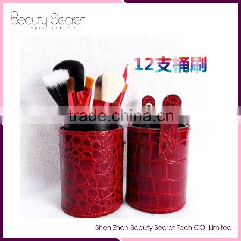 High quality private logo luxurious brush pot make up brush set