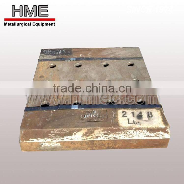 Recycling metal shredder wear parts