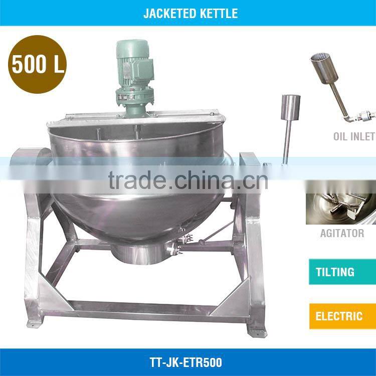 Jacketed Boiling Kettle, With Temperature Controller, With Agitator