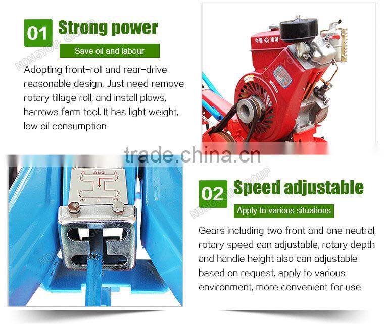 Factory Direct Sale Small Tiller Rotary Cultivators Factory Quality Hand Rotary Tiller 5.0KW Power 1WG-5