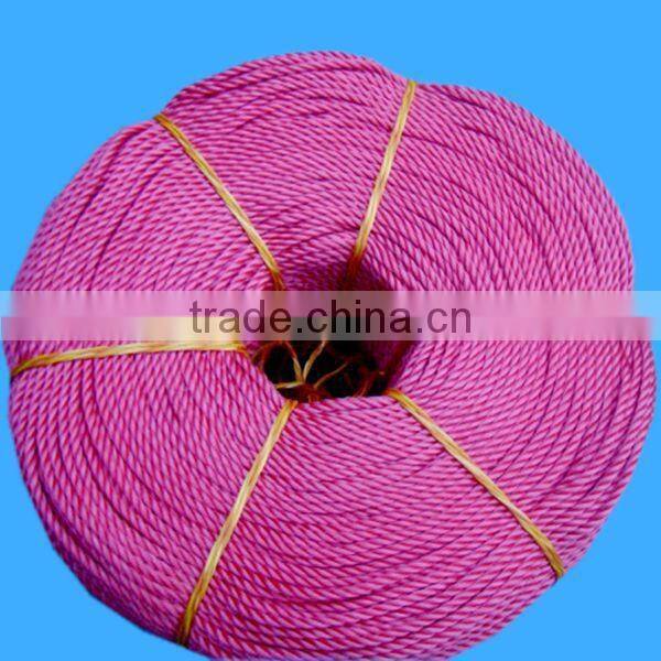 FACTORY SALE TWISTED COLORFUL PE FISHING ROPE WITH HIGH QUALITY
