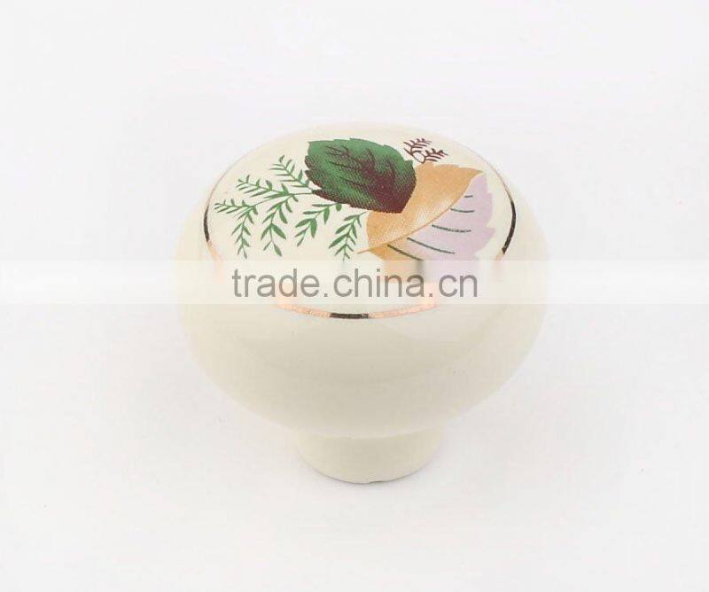 Decorative Ceramic Flower Knobs