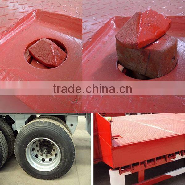 3 axles 20ft 40ft container platform flatbed semi trailer/truck trailer/shipping container trailers for sale