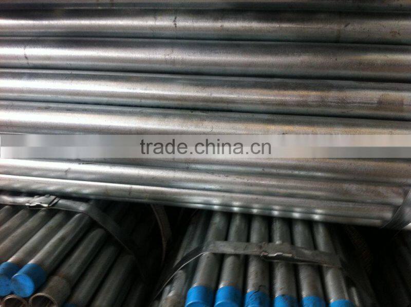 NPT/BSP Threaded Steel Pipe/galvanized threaded pipe