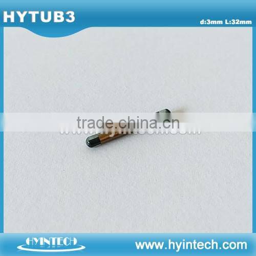 HF/LF rfid bioglass tag short range injecting tag