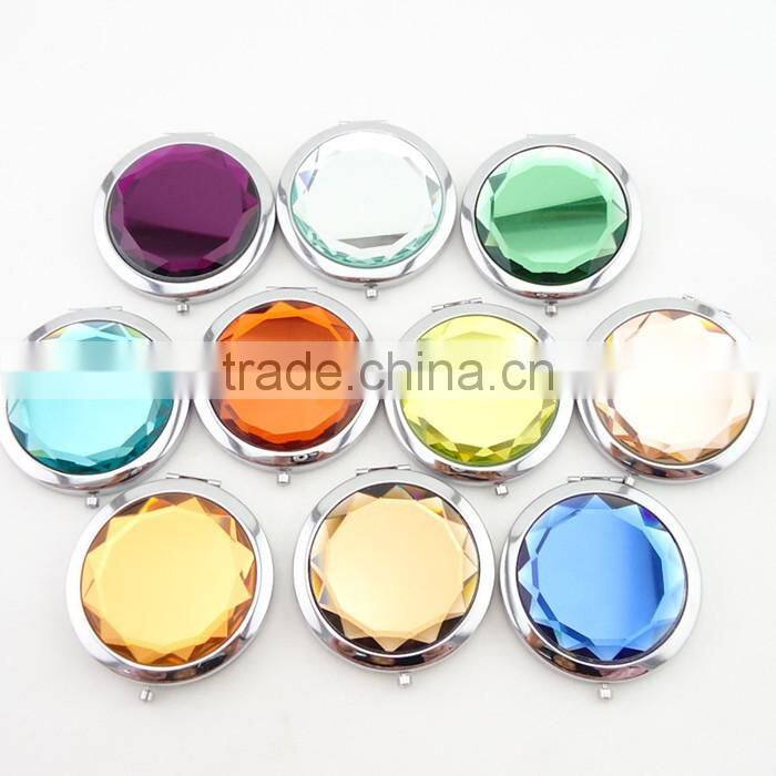 Crystal Metal Cosmetic Mirror pocket mirror compact mirror
