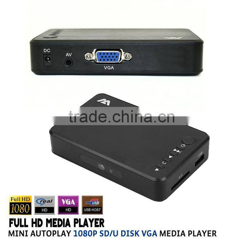Hot selling 1080P HDMI SD/USB full HD Mini Media Player MKV/RM/RMVB(blue)EU/US optional