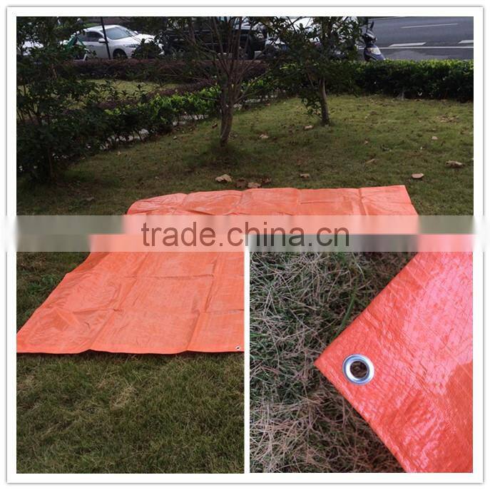 PE rainproof woven mesh tarp design for wedding,aluminum eyelet outdoor tent tarp fabric