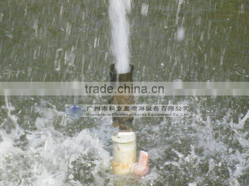 Low pressure copper water jet fountain nozzles