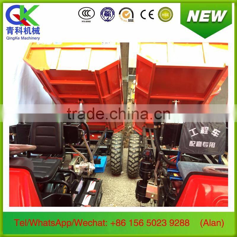 heavy loading capacity cargo wide tyres strong climbing ability automatic dump motocycle