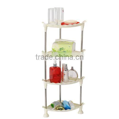 kitchen bathroom stainless steel storage rack/bathroom triangle corner storage rack 4 layers