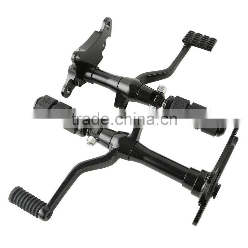 Black Forward Controls Pegs Levers Linkages For XL 883 1200 1991-2003 02