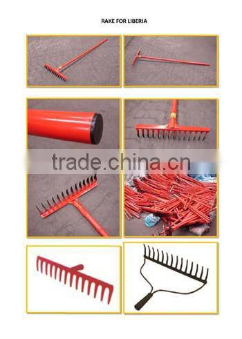 garden root trash hay gravel rake