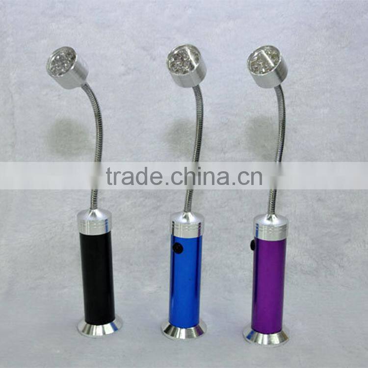 high quality flexiable aluminium led working light 9 led flashlight colorful led flashlight