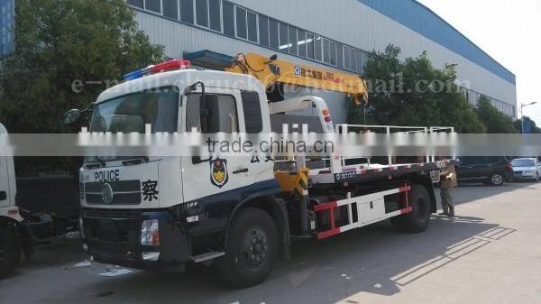 185hp 4*2 DONGFENG Wrecker Truck with Crane 5ton