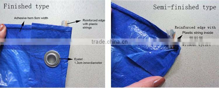 Used tarpaulins for tent