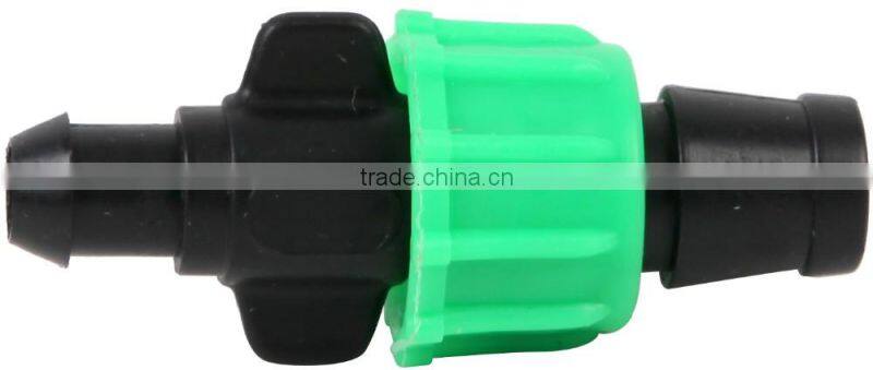 Agriculture Irrigation Plastic Drip Tape Fitting Lock Coupling