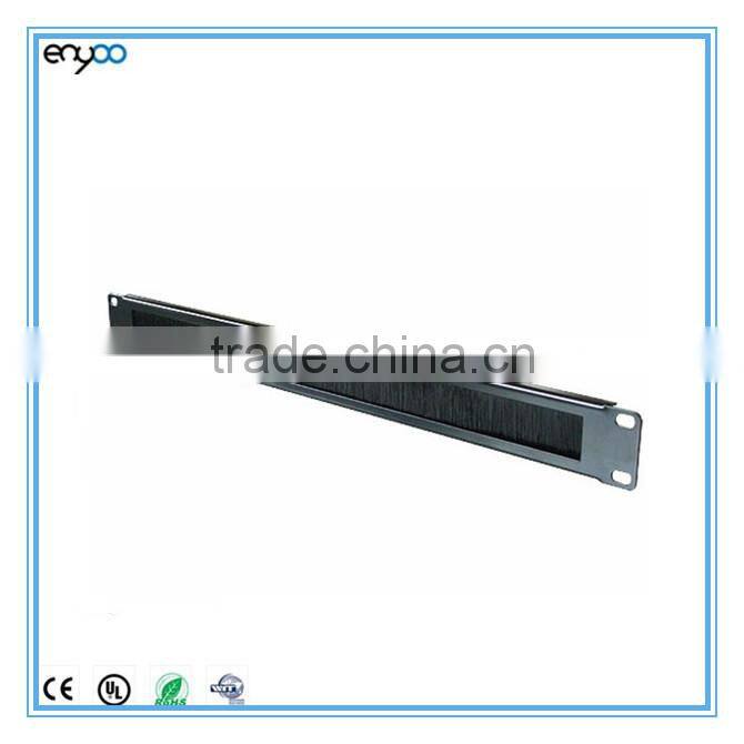 1U brush cable entry panel ,cable tidy brush panel for 19" rack cabinet