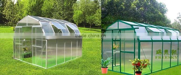plastic cover agricultural commercial Aluminum frame tomato garden used greenhouse for sale