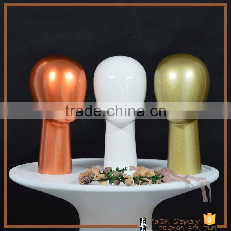 Abstract egg fabric mannequin head for hat wig display