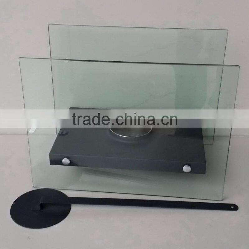 decorative bio fuel glass fireplace ,free standing glass fireplace