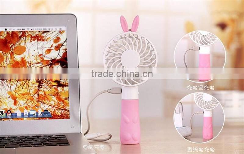 CT-740 The new mini USB charging fan Cartoon charging fan small handheld Outdoor Garden small fan