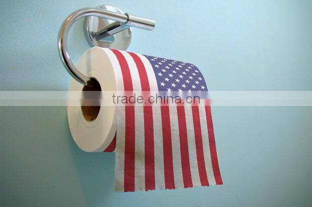 Factory Wholesale US Flag Funny Printed Toilet Roll