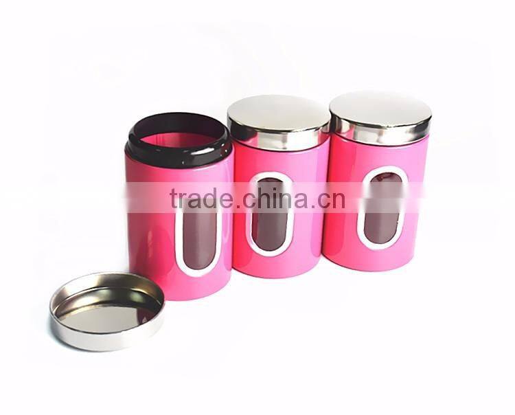 Stainless Steel Storage Canister Nut Canister Set Of 3