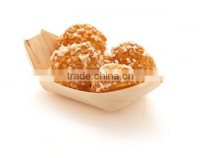 Top grade trade assurance veneer wooden food sushi tray disposable wooden sushi boat