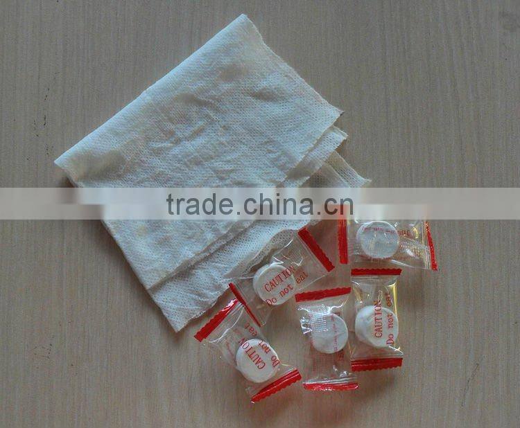 2015 Super Magic Coin Compressed Tablet Facial Tissue Paper with Bag and Tube Packing
