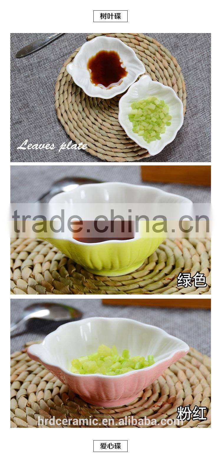 Stocked Small ceramics dish,sauce dish ,creative dish, snack dish