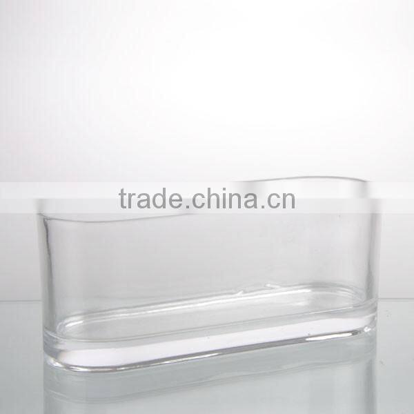 29.8*8.6cm/24.8*8.6cm clear home decor kamptomorhp sqnare vase