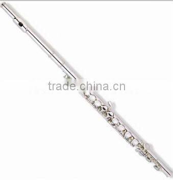 16 closed holes C key metal flute