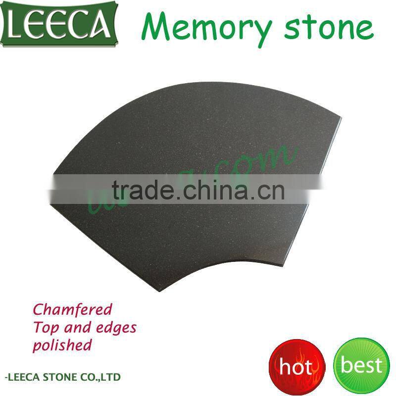 Fan shaped granite memory stone facing stone