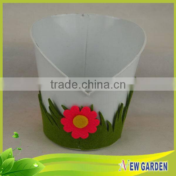 Flannelette Decorative New colored Metal Watering Can Flower Pot